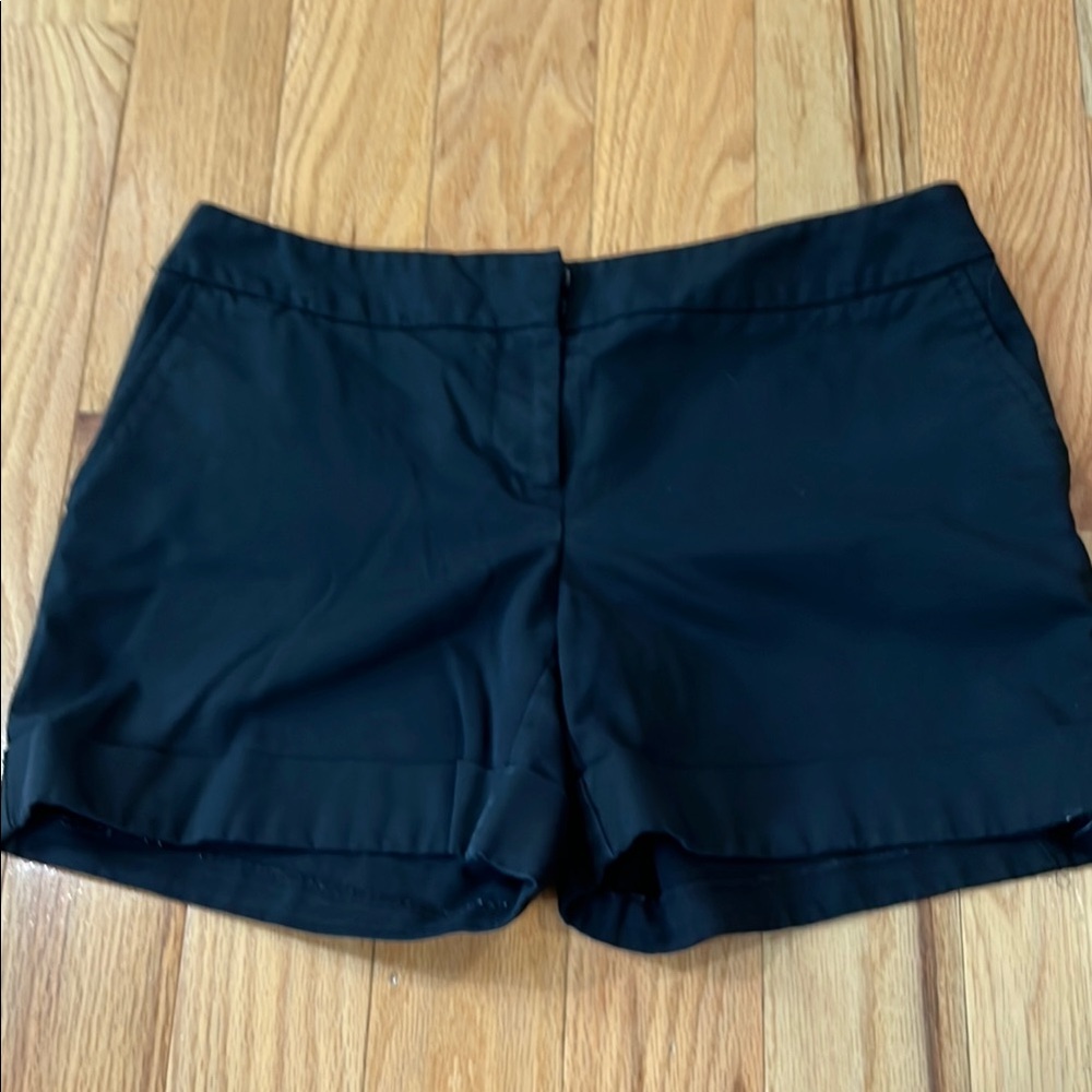 Apt. 9 Black Bermuda Shorts Tailored Cotton Blend